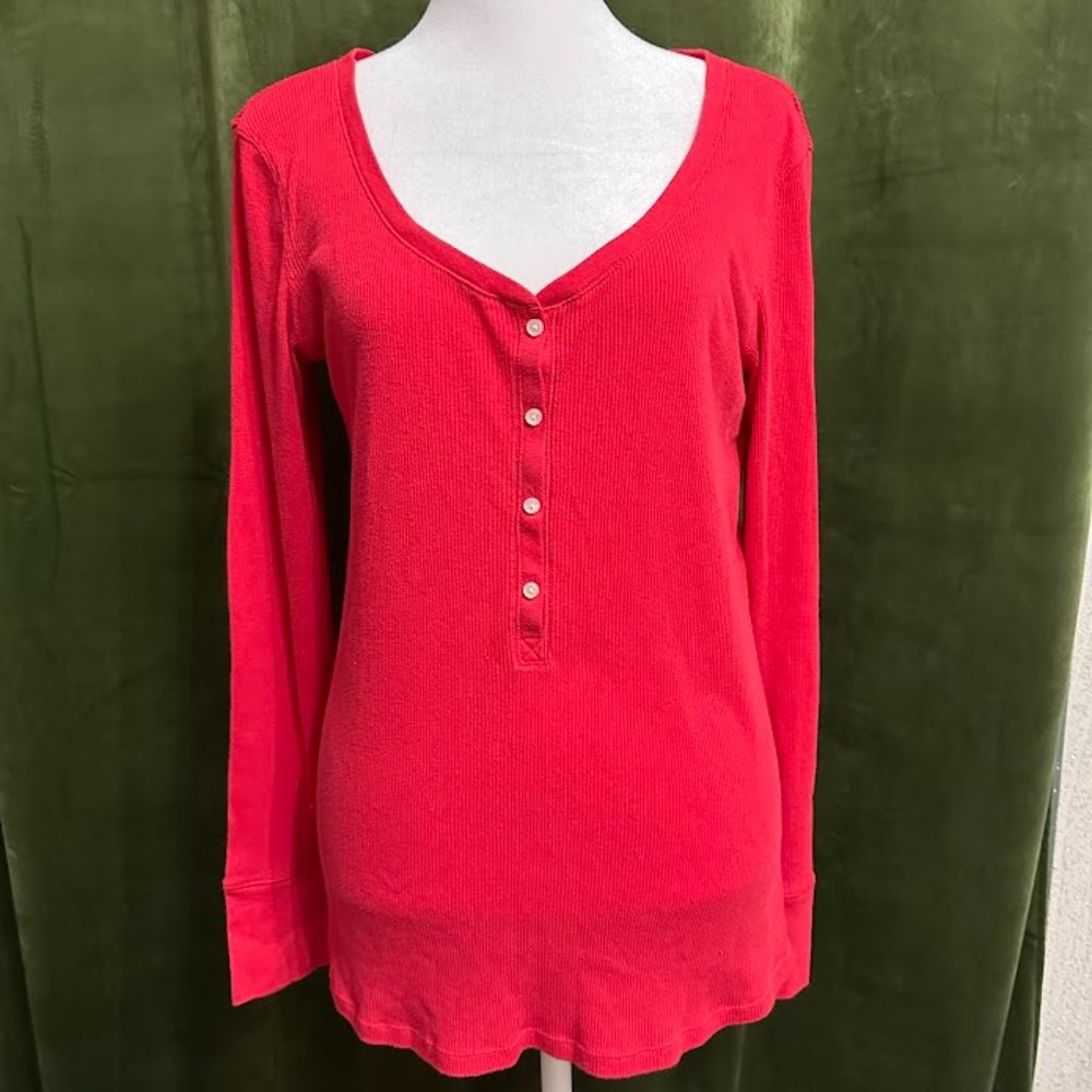 Victorias Secret Red Women's Long Sleeve Knitted Pullover Size L